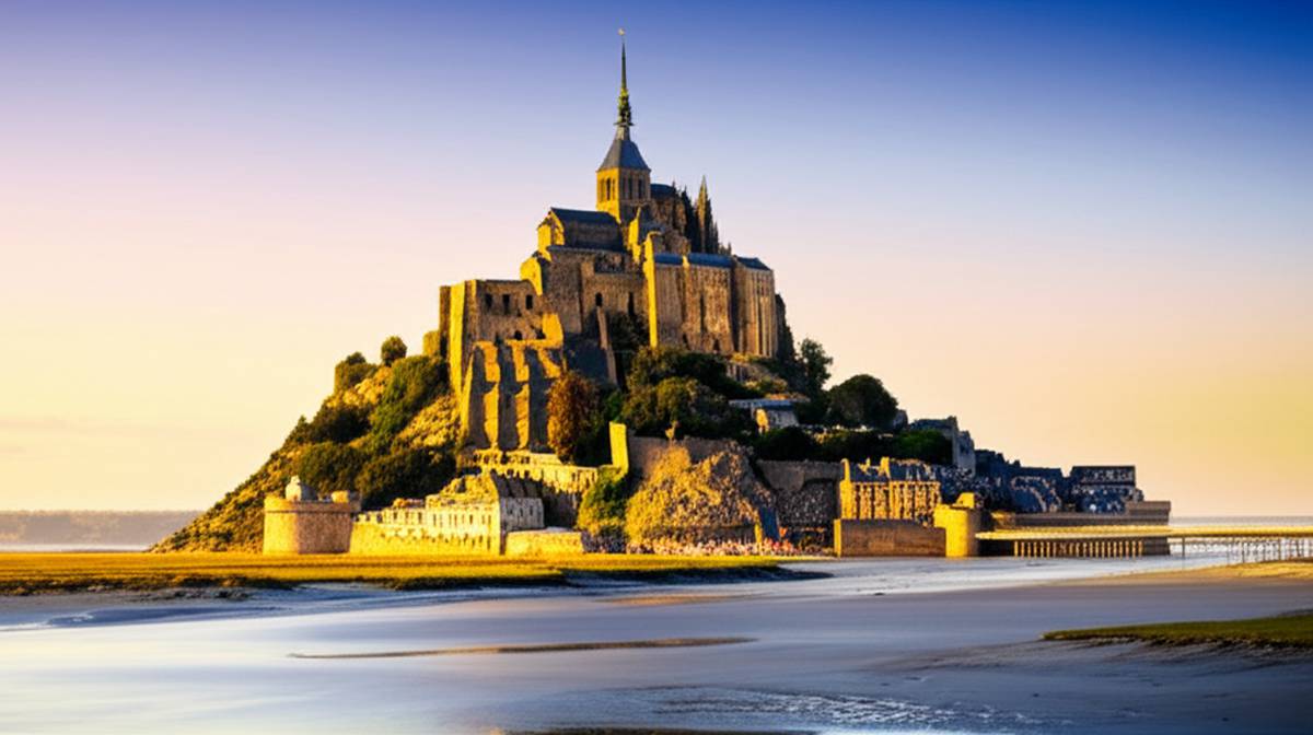 جزیره مون سن میشل Le Mont Saint-Michel در فرانسه