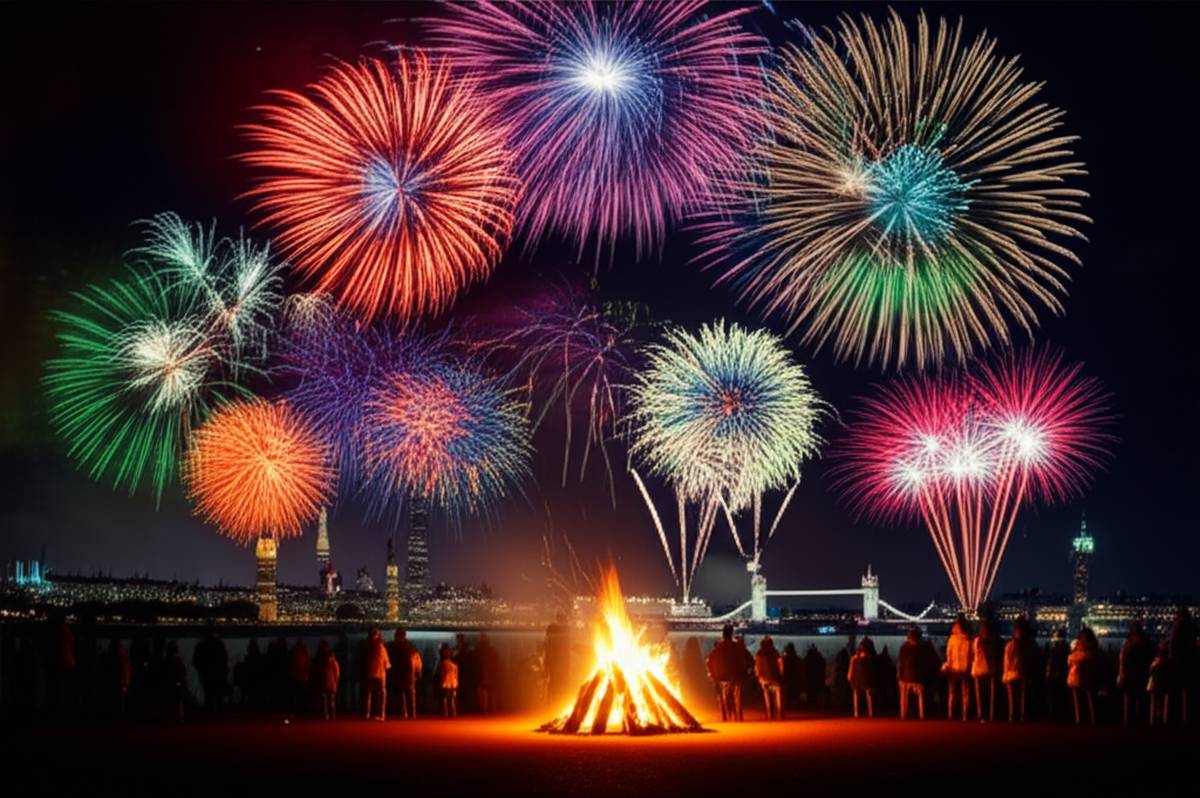 گردشگری جشن شبانه گای فاکس لندن