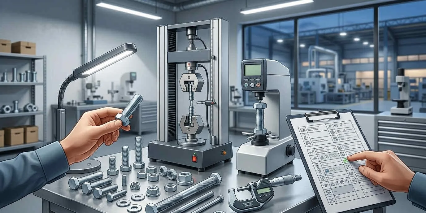 کیف تست و ارزیابی کیفیت قطعات اتصال دهنده (پیچ و مهره)